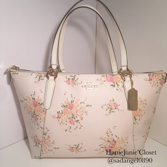 coach ava tote floral